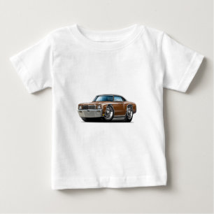 Monte Carlo Brown-Schwarzes Spitzenauto 1971 Baby T-shirt
