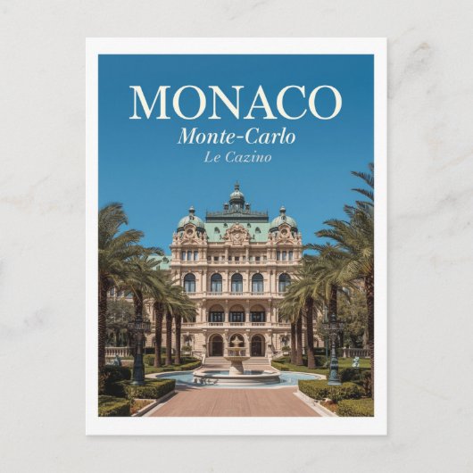 Monte Carlo Casino Postkarte (Vorderseite)