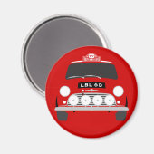 Monte Carlo classic Mini Cooper S Magnet (Vorderseite/Rückseite)