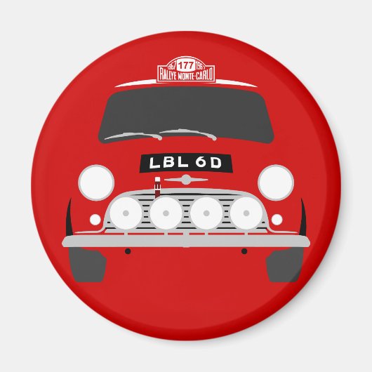 Monte Carlo classic Mini Cooper S Magnet (Vorne)