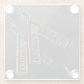 Monte Carlo Glaskunst Glasuntersetzer (Rückseite)