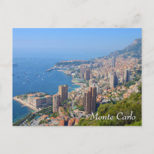 Monte Carlo in Monaco Postkarte