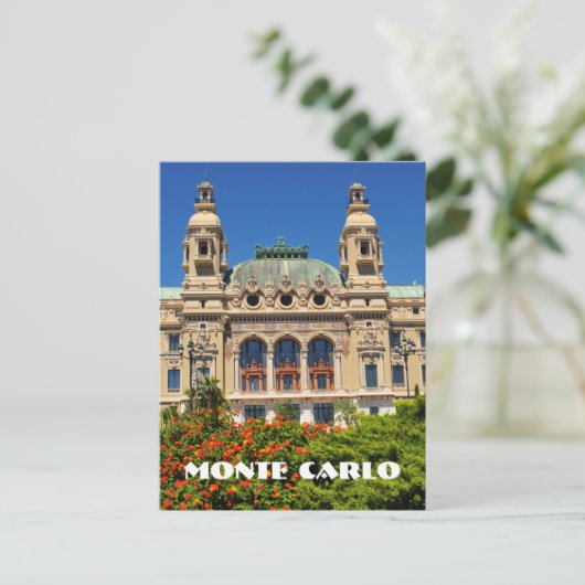 Monte Carlo in Monaco Postkarte (Stehend Vorderseite)