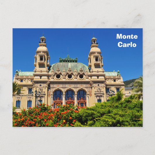 Monte Carlo in Monaco Postkarte (Vorderseite)