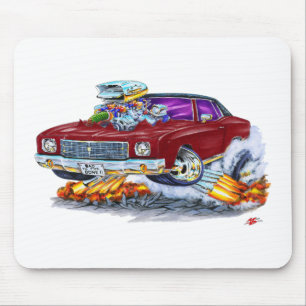 Monte Carlo kastanienbraunes Auto 1970 Mousepad