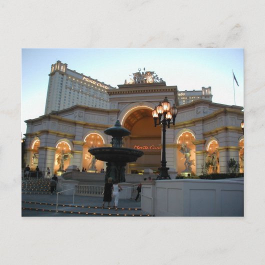 Monte Carlo Las Vegas Postkarten (Vorderseite)