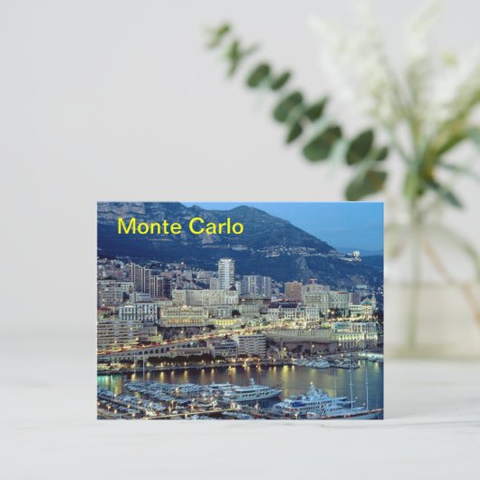Monte Carlo Magnet Postkarte (Stehend Vorderseite)
