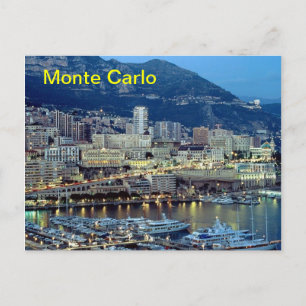 Monte Carlo Magnet Postkarte