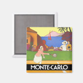 Monte Carlo Monaco Frankreich Magnet für Reisen (Vorderseite/Rückseite)