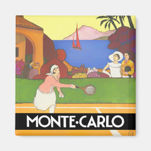 Monte Carlo Monaco Frankreich Vintage-Reisemagnet Magnet