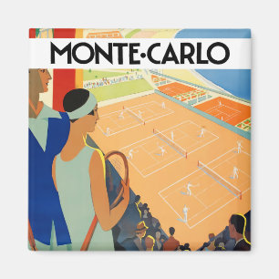Monte Carlo Monaco Frankreich Vintage-Reisemagnet Magnet
