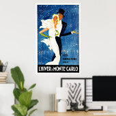 Monte Carlo Monaco Glamour Poster (Heimbüro)