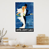 Monte Carlo Monaco Glamour Poster (Küche)