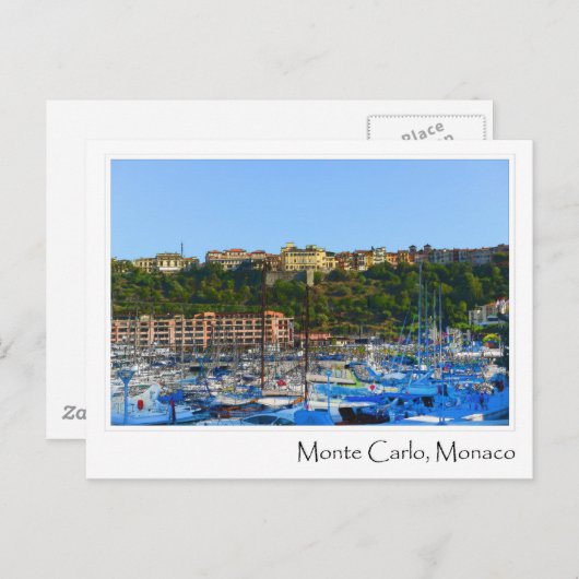 Monte Carlo Monaco Postkarte (Vorne/Hinten)