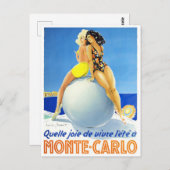 Monte Carlo Monaco Postkarte (Vorne/Hinten)