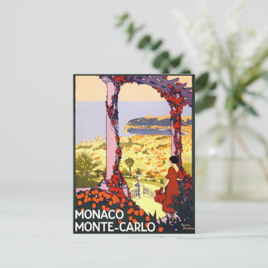 Monte Carlo Monaco Postkarte (Stehend Vorderseite)