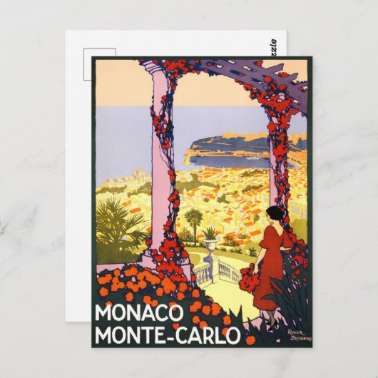 Monte Carlo Monaco Postkarte (Vorne/Hinten)