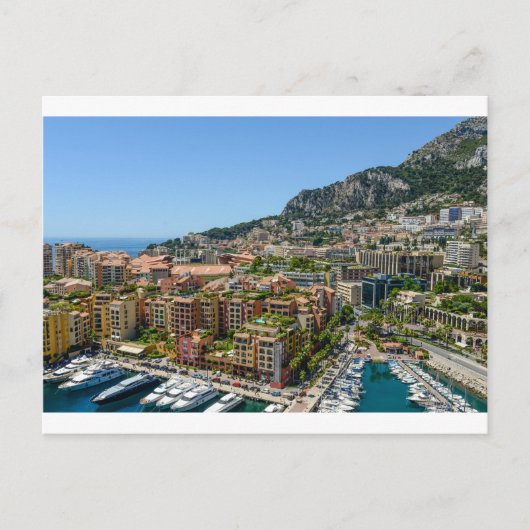 Monte Carlo Monaco Postkarte (Vorderseite)