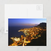 Monte Carlo, Monaco Postkarte (Vorne/Hinten)