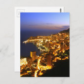 Monte Carlo, Monaco Postkarte (Vorne/Hinten)
