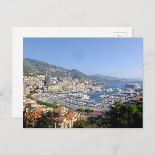 Monte Carlo Monaco Postkarte (Vorne/Hinten)