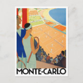 Monte Carlo Monaco Postkarte (Vorderseite)