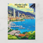 Monte Carlo Monaco Postkarte, Monaco Postkarte (Vorderseite)