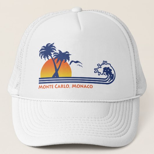 Monte Carlo Monaco Truckerkappe (Vorderseite)