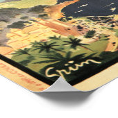 MONTE CARLO MONACO Vintage Art Deco Poster (Ecke)