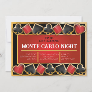 MONTE CARLO NACHT FUNDRAISING EVENT VIP Einladung