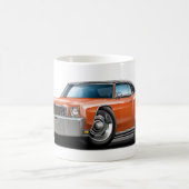 Monte Carlo Orange-Schwarzes Spitzenauto 1972 Kaffeetasse (Mittel)