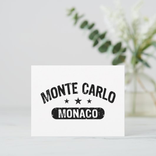 Monte Carlo Postkarte (Stehend Vorderseite)