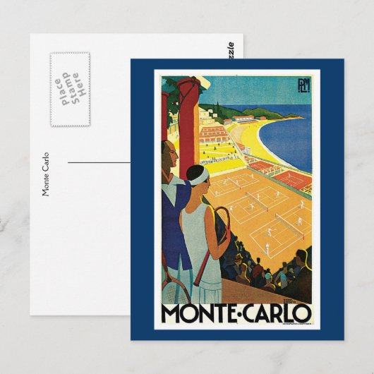 Monte Carlo Postkarte (Vorne/Hinten)