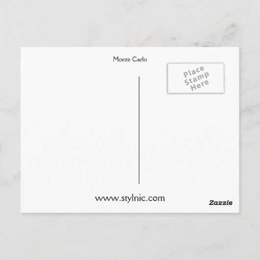 Monte Carlo Postkarte (Rückseite)
