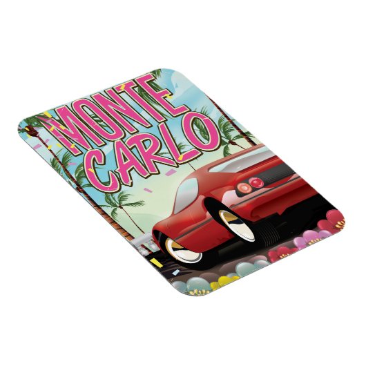 Monte Carlo Reiseplakat Magnet (Rechte Seite)