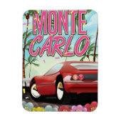 Monte Carlo Reiseplakat Magnet (Vertikal)