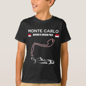 Monte Carlo Rennstrecke Formel Racing Auto Monaco T-Shirt (Vorderseite)