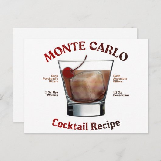 Monte Carlo Ristorante della Carrà Postkarte (Vorne/Hinten)