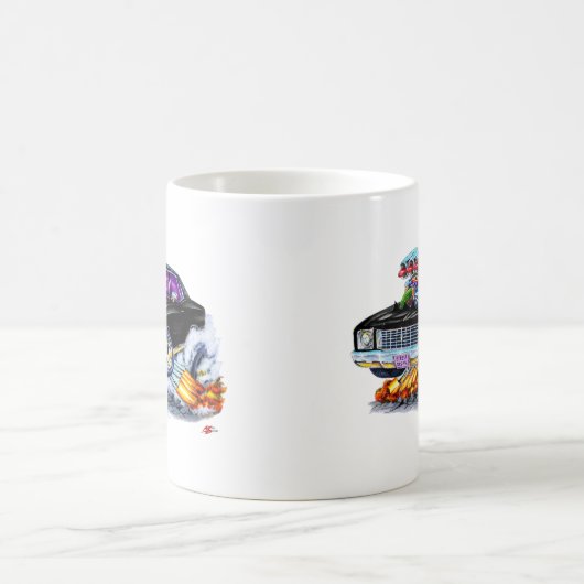 Monte Carlo schwarzes Auto 1972 Kaffeetasse (Mittel)