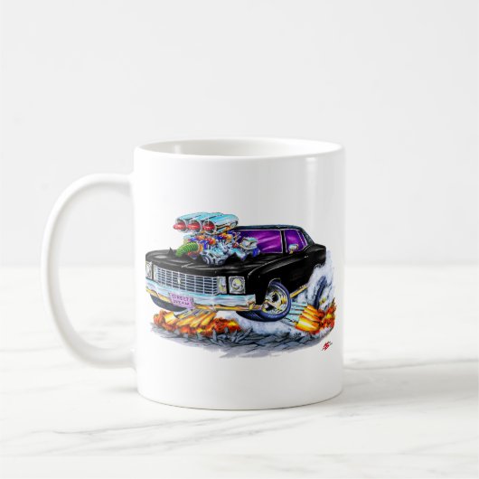 Monte Carlo schwarzes Auto 1972 Kaffeetasse (Links)