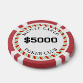 Monte Carlo Smooth mit eigener Marke $5000 14 Gram Pokerchips (Einzeln)