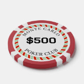 Monte Carlo Smooth mit eigener Marke $500 14 Gram Pokerchips (Einzeln)