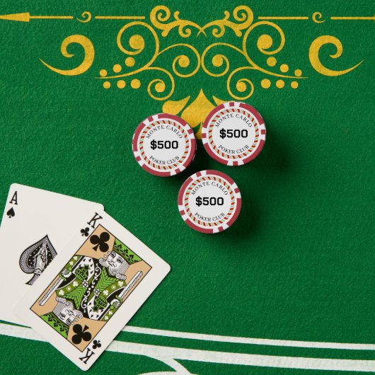 Monte Carlo Smooth mit eigener Marke $500 14 Gram Pokerchips (Pokertisch (Stapel))
