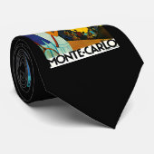 Monte Carlo Vintages Reise-Plakat Krawatte (Gerollt)