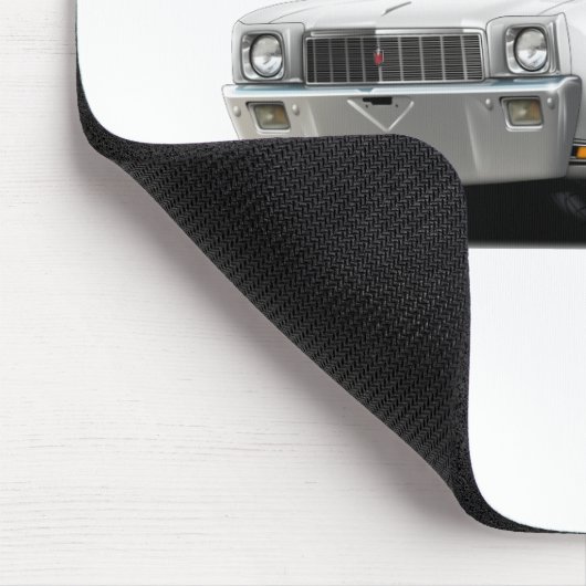 Monte Carlo Weiß-Schwarzes Spitzenauto 1971 Mousepad (Ecke)