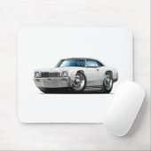 Monte Carlo Weiß-Schwarzes Spitzenauto 1971 Mousepad (Mit Mouse)