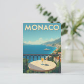 Monte Carlo: Wo das Meer Glitzern Postkarte (Stehend Vorderseite)