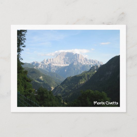 Monte Civetta Postkarte (Vorderseite)