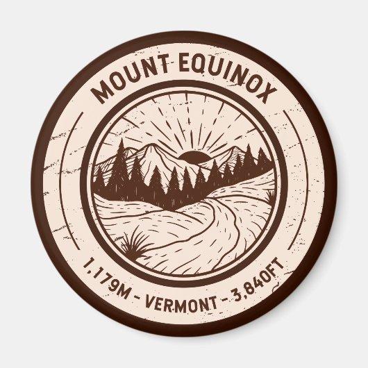 Monte Equinox Vermont Wandern Magnet (Vorne)