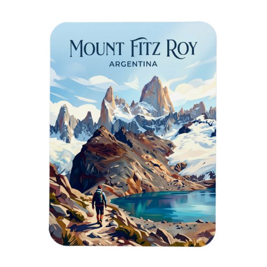 Monte Fitz Roy Argentinien Magnet (Vertikal)